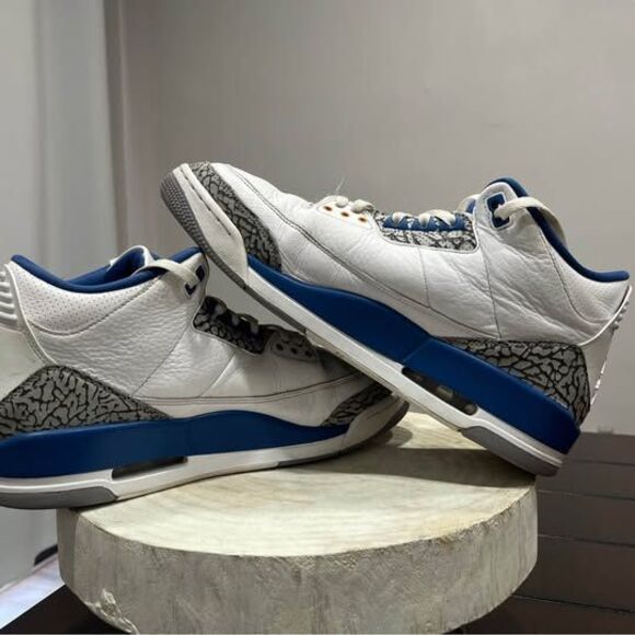 Nike Air Jordan 3 Retro Wizards True Blue White CT8532-148 Men\'s Size 12